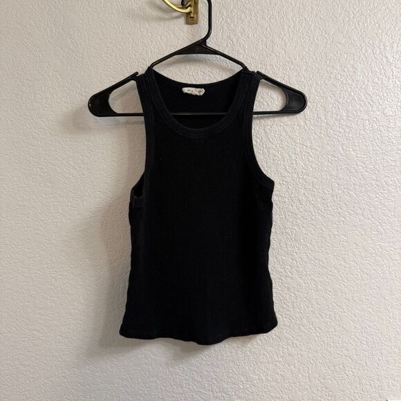 Good American Thermal Tank Top in Black Size 3 (Large) - Picture 1 of 4